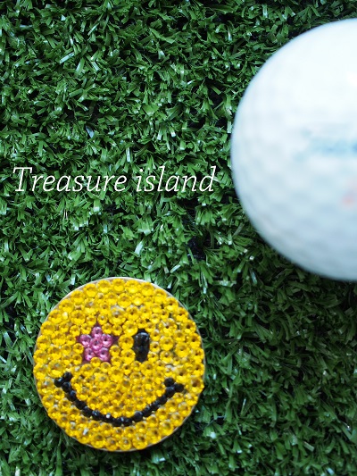スター☆にこちゃんゴルフマーカー Treasure Island バッグ デコレーション